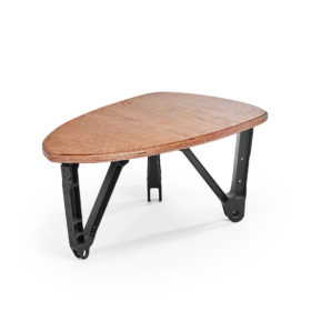 Table Iron Sky (Ferrures d'ailes) - Table Dark Matter (Plancher carbone) - Design et fabrication : Bertrand Marc