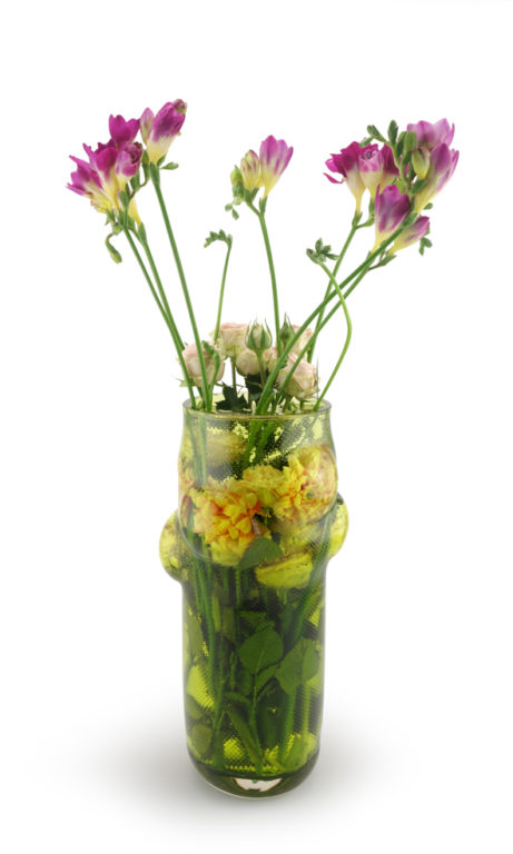 GIVERNY Vase Acid Green+ Flowers