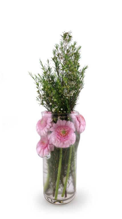 GIVERNY Vase Transparent + Flowers