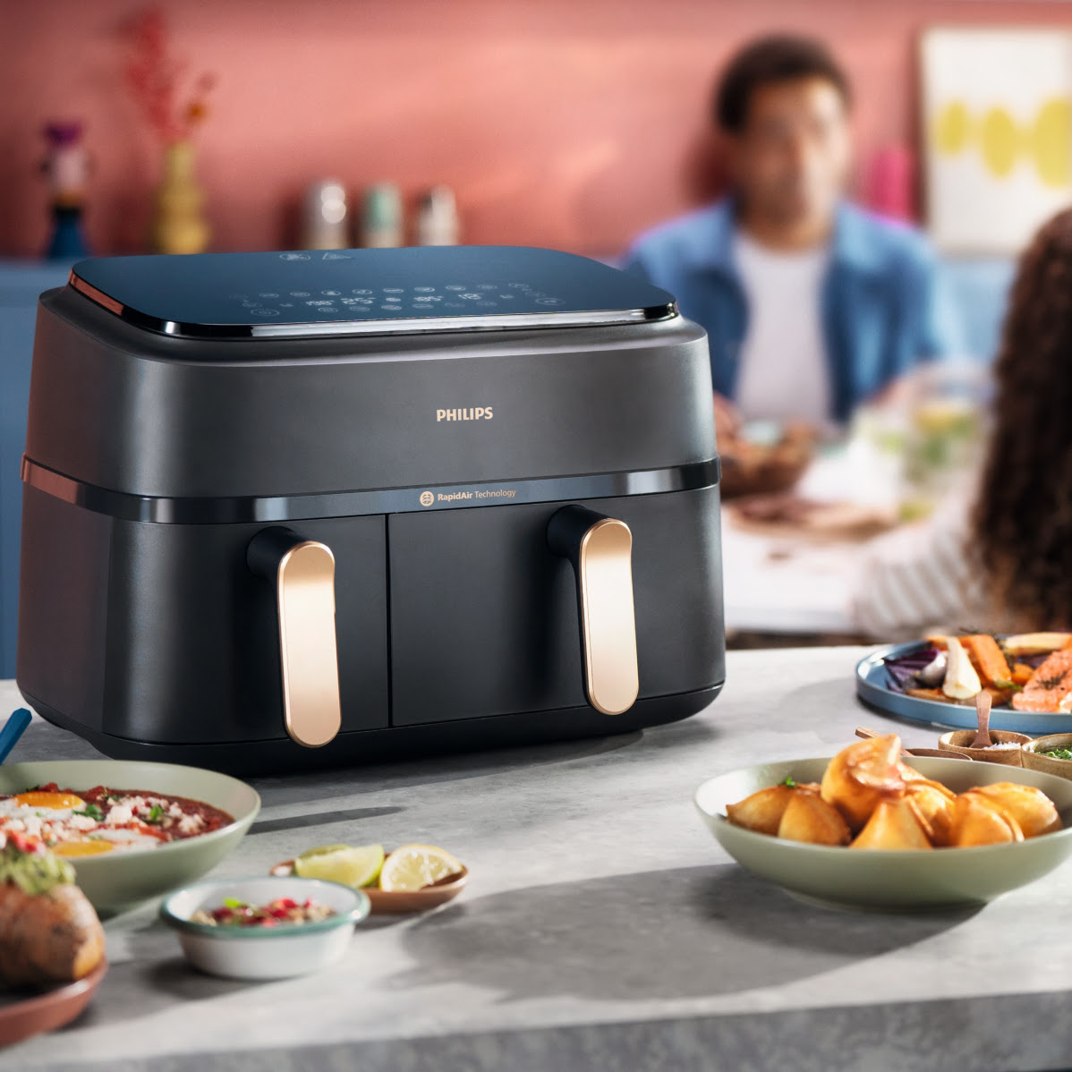 Philips présente à son tour un Airfryer à double compartiment