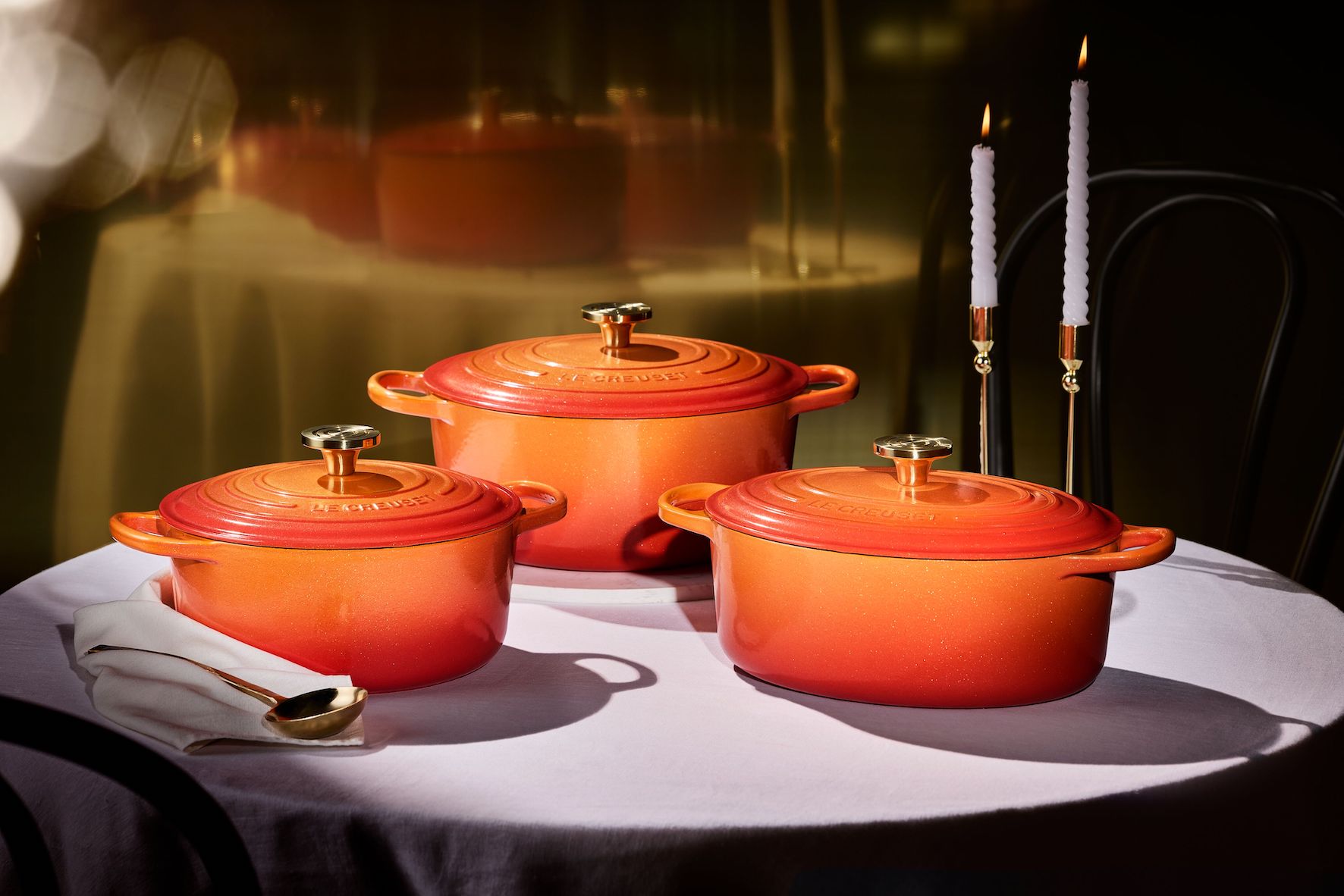 Le Creuset présente « Flamme Dorée » : l’édition limitée du centenaire