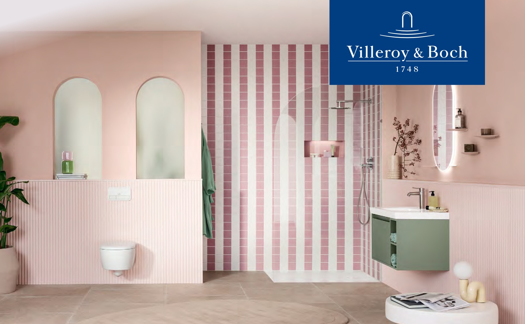 La salle de bains « Skyla » de Villeroy & Boch : ludique, épurée et responsable signée