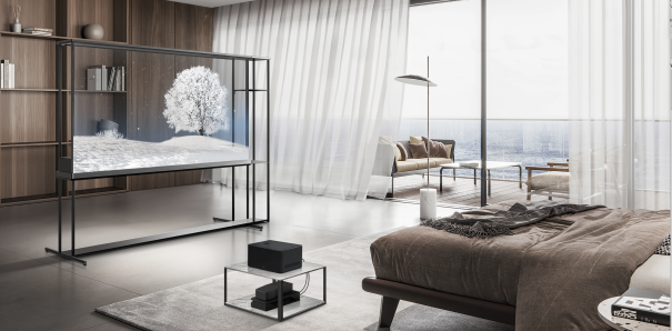  LG OLED T : un impressionnant téléviseur transparent sans fil