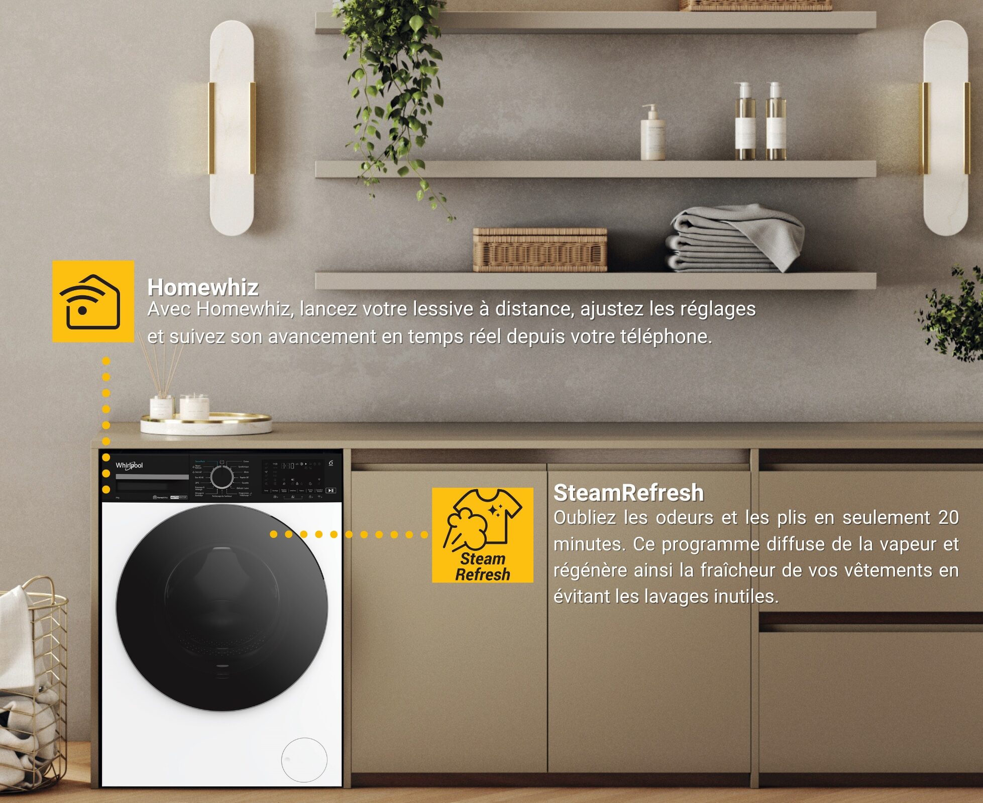 Whirlpool lance SenseWash, un lave-linge intelligent