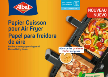 Albal, Air Fryer Baking Paper, Rectangular, Launch 2025, Packshot, FR, ES, GS1