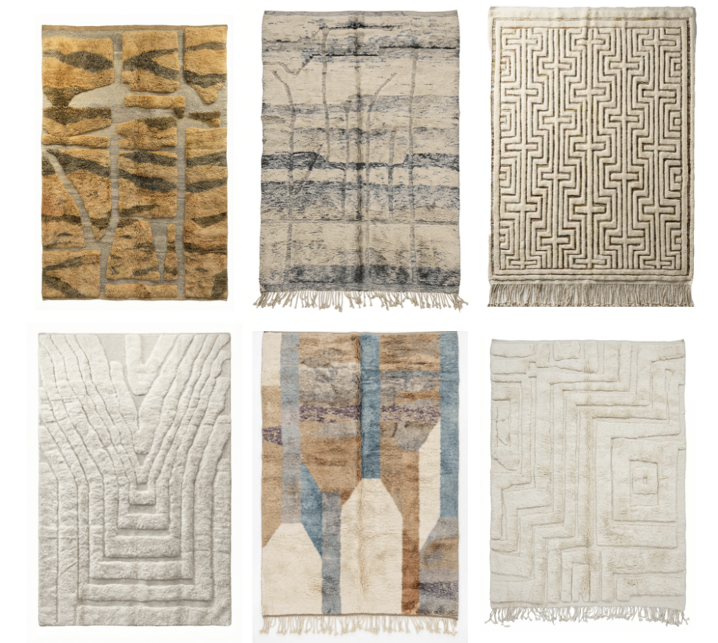 Bérengère Leroy avec les tapis mrirt
